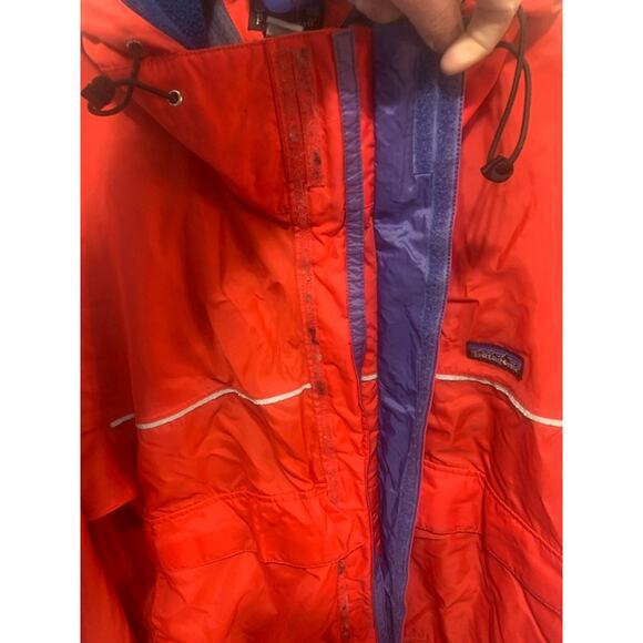 Patagonia VTG jacket coat mountain red mens sz L hood - Picture 11 of 16